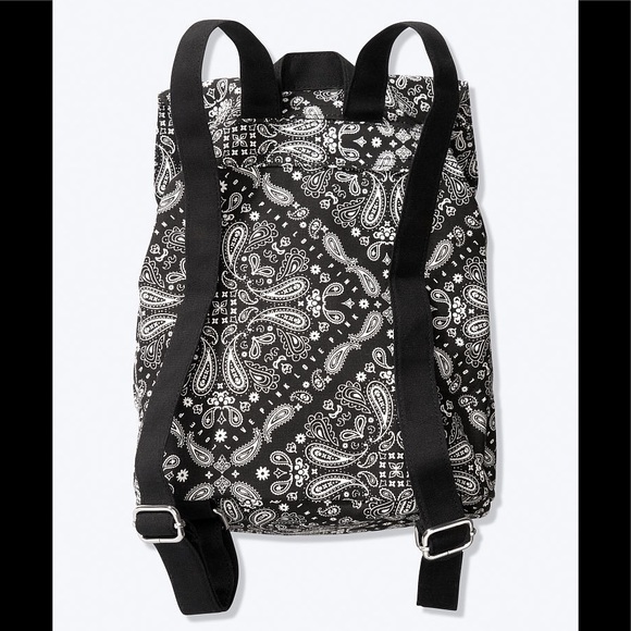 💕VS PINK BLACK & WHITE PAISLEY BANDANA MINI PACK - Picture 5 of 8